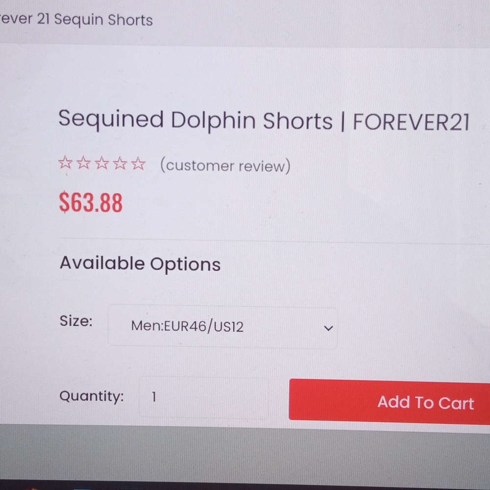 🍓 Forever 21 Sequin Dolphin Shorts New - Picture 15 of 17